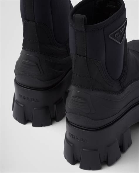 prada renylon boots|monolith re nylon gabardine boots.